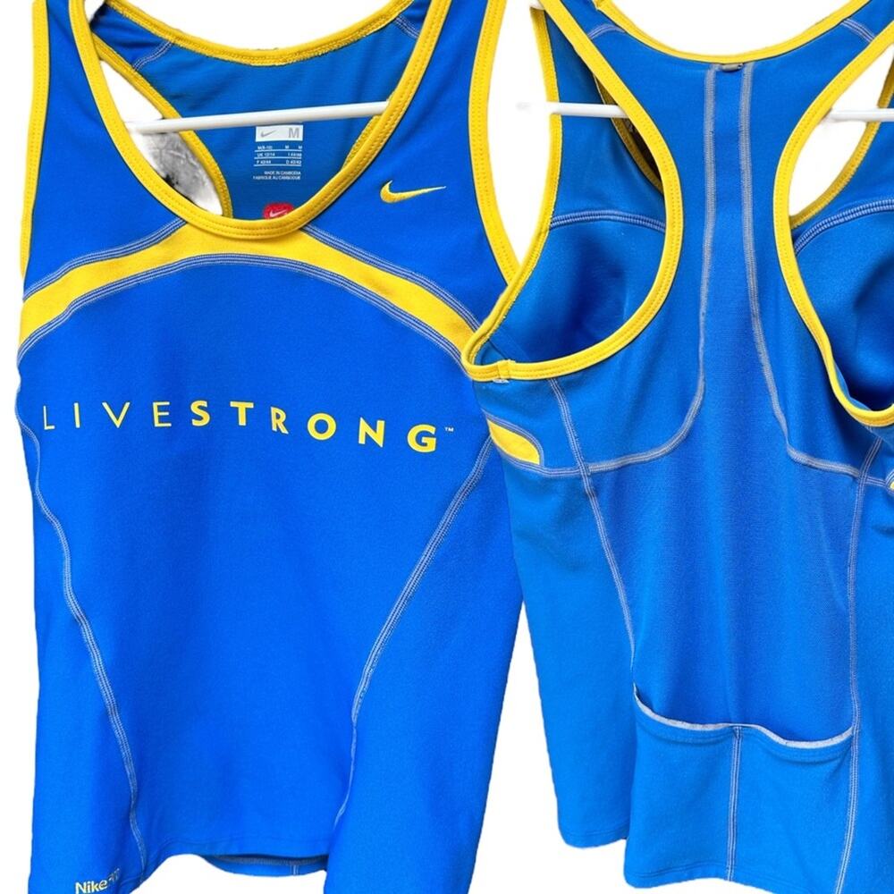 Nike Dri-Fit Livestrong Athletic Bra Top Size Medium in Excellent Condition